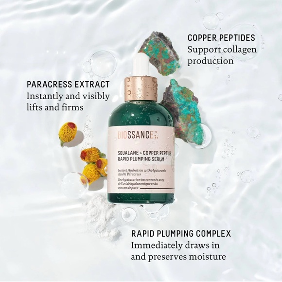 Biossance Squalane + Copper Peptide Rapid Plumping Serum 50ML - Picture 2 of 5